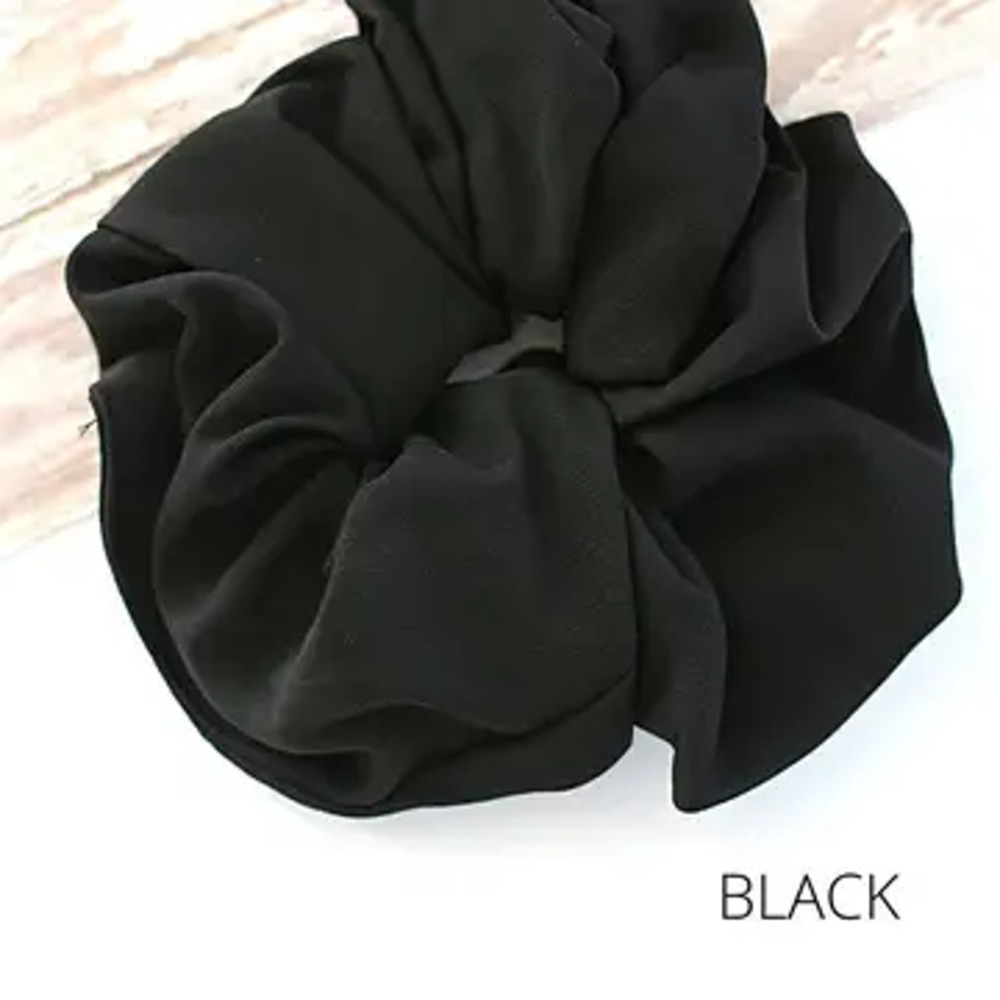 Soft Oversize Jumbo Scrunchie Black